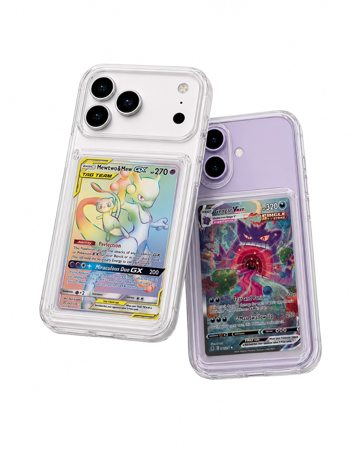 MINTCASED clear iPhone 16 cases with trading card display window