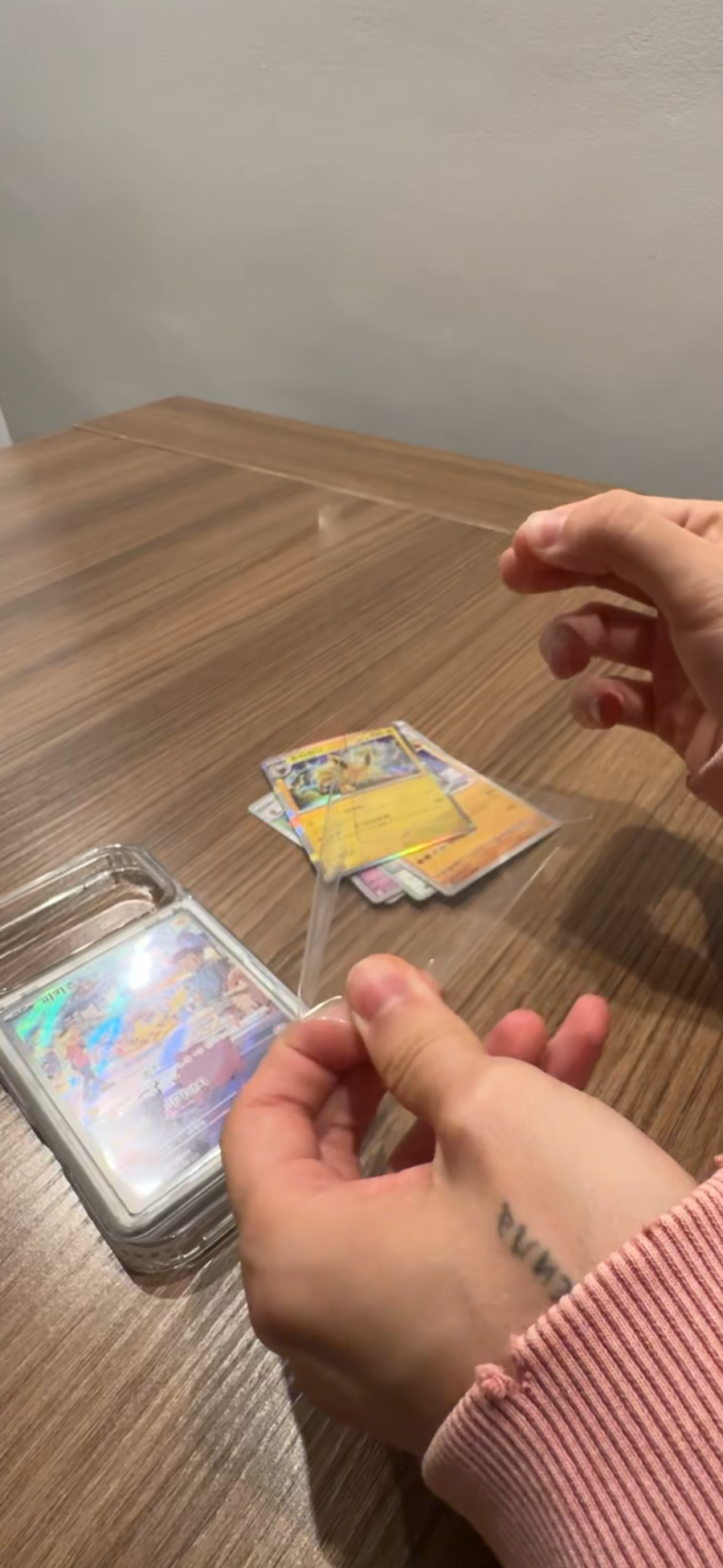 Peel off & slide the protective cover over the card